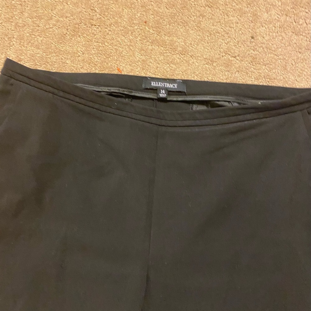 Ellen Tracy - Black High/rise Crop Trousers, Size: 14 - Picture 3 of 7
